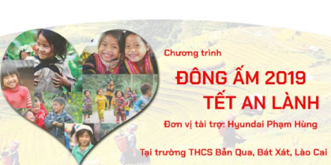 Băng rôn từ thiện Đông Ấm 2019