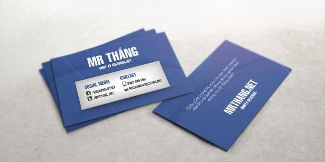 Name card của Mr Thắng