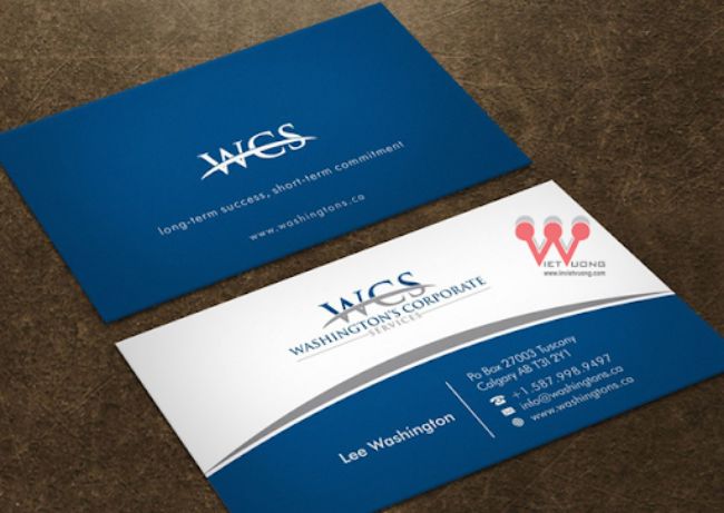 Name card của Washington’s corporate 