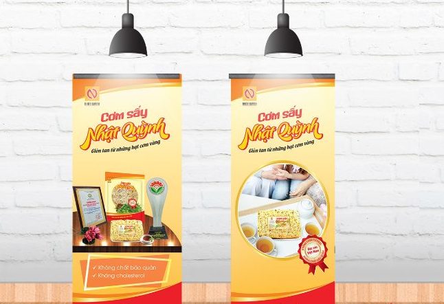 Standee khai trương cho cửa hàng bánh ngọt