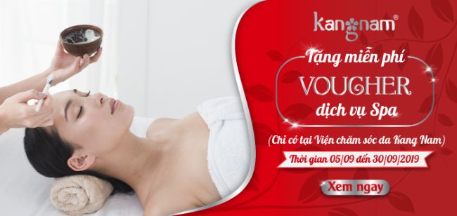 Mẫu voucher miễn phí dịch vụ Spa tại Kangnam